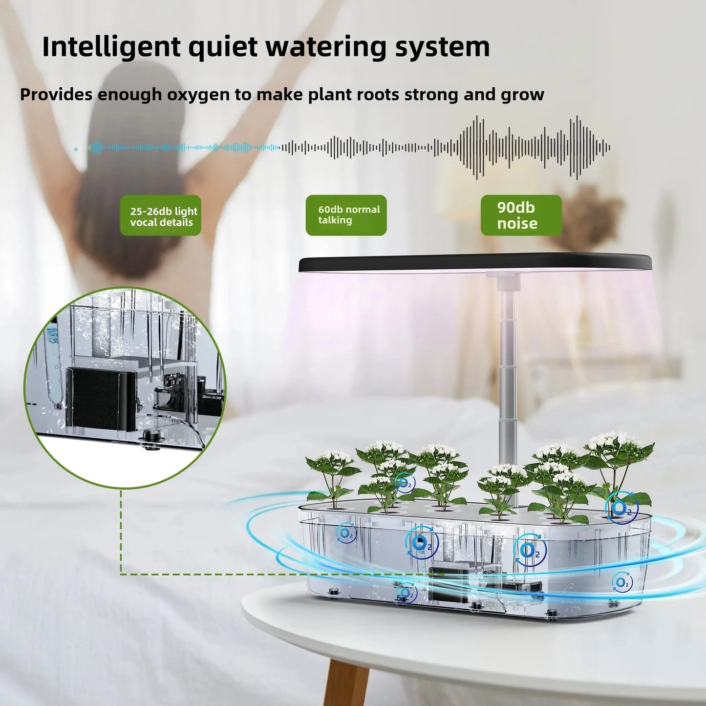 Home Intelligent Hydroponic Vegetable Planter Soilless Planting Equipment Hydroponic Vegetable Pots Plants Flowers Growing Boxes