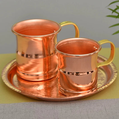 Handcrafted Beer Milk Mug Weave Handle Thickened Moscow Water Mule 360ML Breakfast Cup Drinkware Tableware Pure Copper 1 PCS