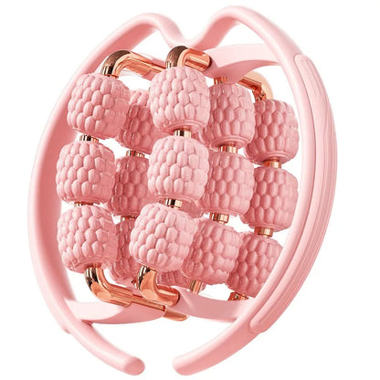 Leg Massager Roller Clamp Muscle Relaxation Foam Roller with Three Rows Ring Clamp Leg Roller for Fitness Recovery Tool