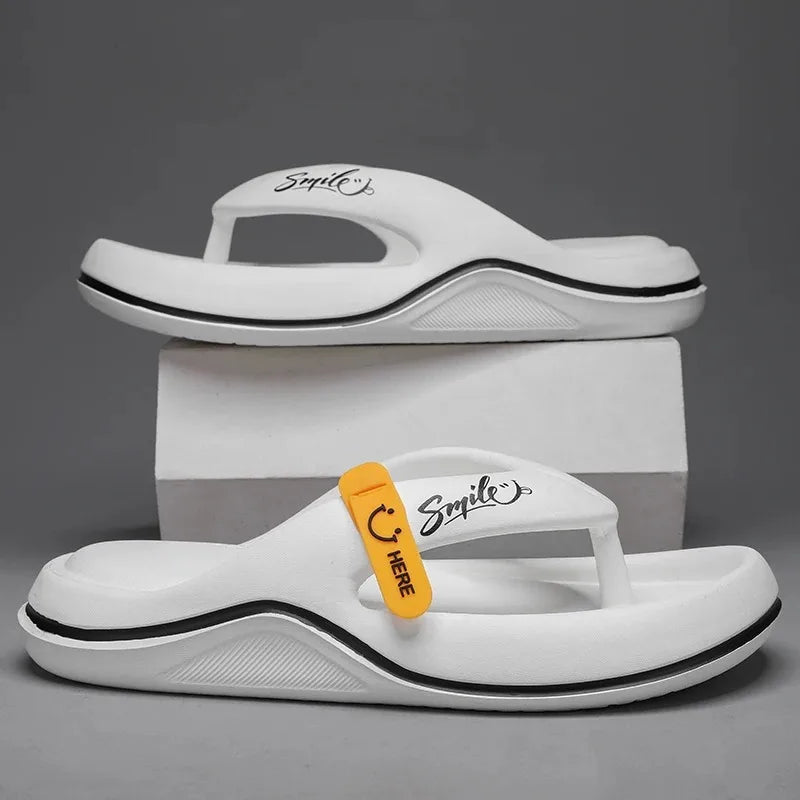 Flip Flops Mens Thong Sandals Summer 2024 New Men Shoes Thick Bottom EVA Non-slip Slide Slippers Outdoor Indoor Couples Shoes