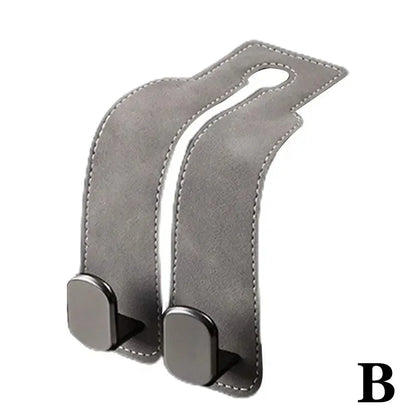 2 in 1 Universal Double Hooks Holder Car Hook For Car Rear Seat Back Hooks Headrest Hanger Clip Storage Car Interior Accessories