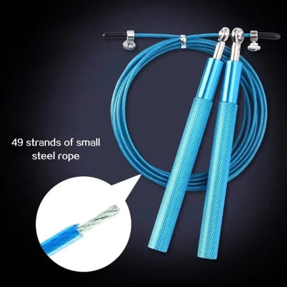 3 Meters Speed Skipping Rope Adjustable 360° Swivel Ball Bearing Boxing Skipping Rope Steel Wire Aluminum Alloy