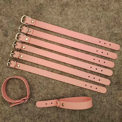 5pcs/Lot Travel Accessories PU Leather Luggage Tag Strap