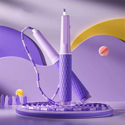 Bamboo Segmented Jump Rope With Soft Bead Handles Tangle-Free Design For School Sports Kids Home Fitness Training Equipment