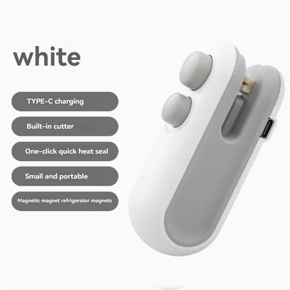 Mini Snack Sealer Small Household Bag Sealer Portable Hand Pressure Heat Sealer Plastic Bag Sealer