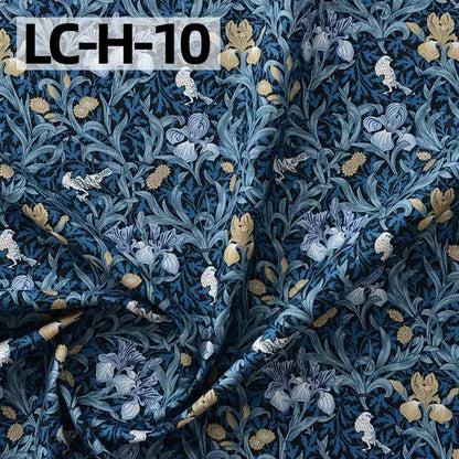 William Morris Fabric Cotton Digital Printing Classic Flower Printed Handmade Crafts Supplies Per Half Meter