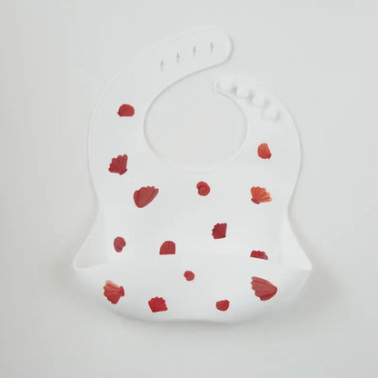 Baby silicone bib, bear bib, baby eating, children's complementary food, saliva bib, waterproof saliva towel