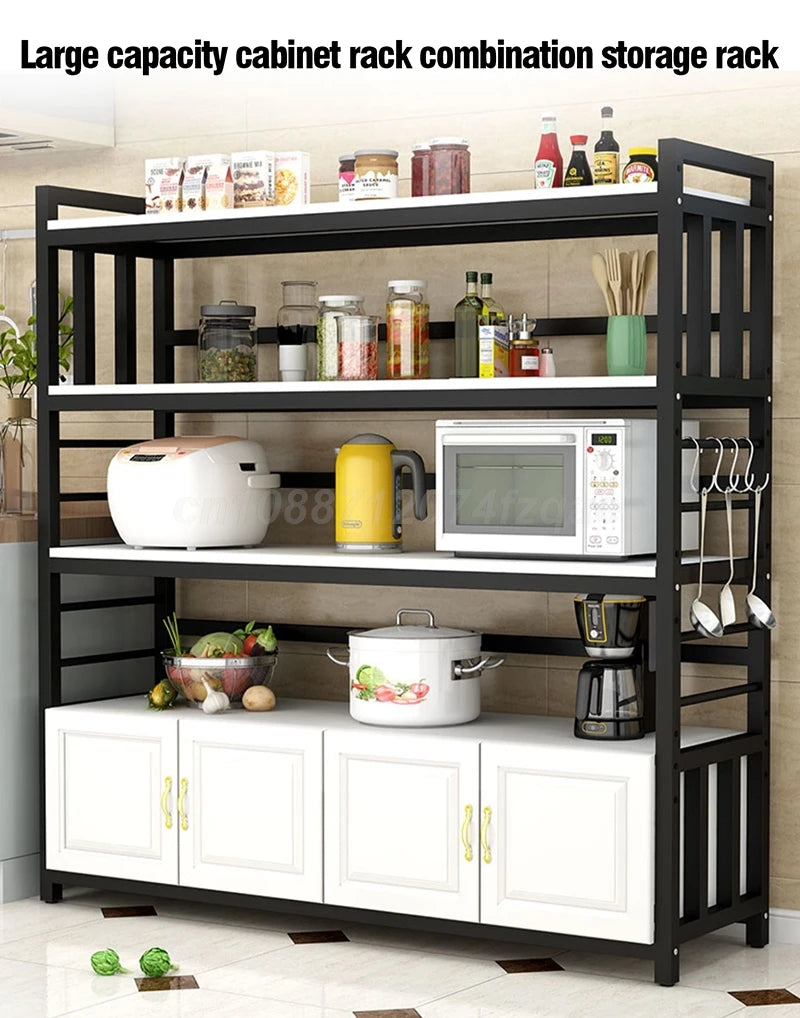 Kitchen  Islands Shelf  Storage Rack Home Organizer Cabinet Furniture With Non-slip Feet For Kitchens Complete Cabinets