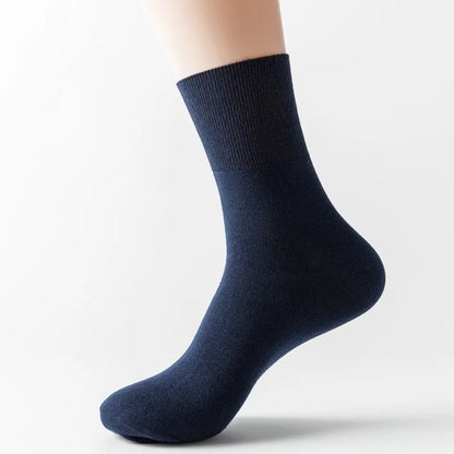 5 Pairs Diabetic Non Binding Socks for Women Pregnant Woman Elderly Long Socks Comfortable Breathable Black White Socks Women