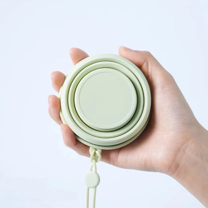 Collapsible Travel Cup Portable Folding Water Bottle for Camping, Hiking & Outdoor Activities, Space-Saving Silicone Drinkware