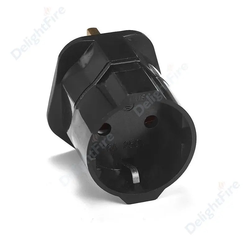 European EU To UK Plug Adapter Standard Euro 250V EU Plug To UK Electrical Socket Power Adapter Electrical Socket Outlet