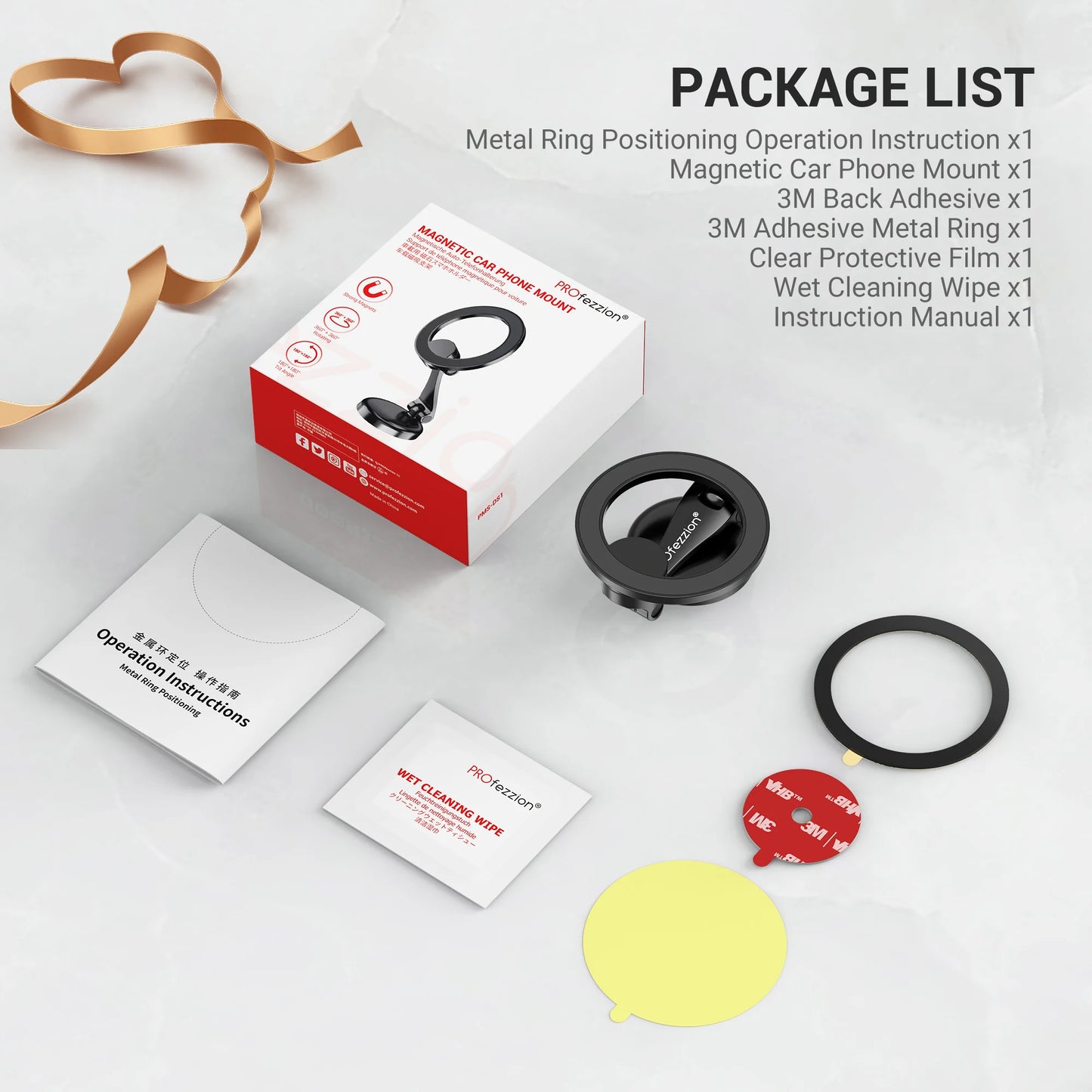 Magnetic Car Phone Mount for iPhone 15 14 13 12 Pro/ Pro Max Universal Magnet Metal Car Cellphone Holder GPS Bracket for Magsafe