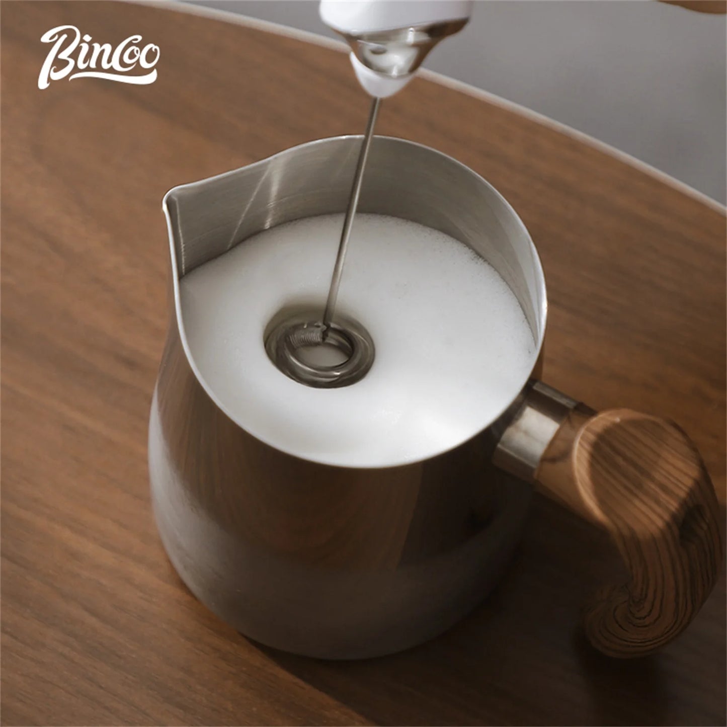 Bincoo Electric Milk Frothers Handheld Wireless Blender USB Mini Coffee Maker Whisk Mixer Cappuccino Cream Egg Beater Blender