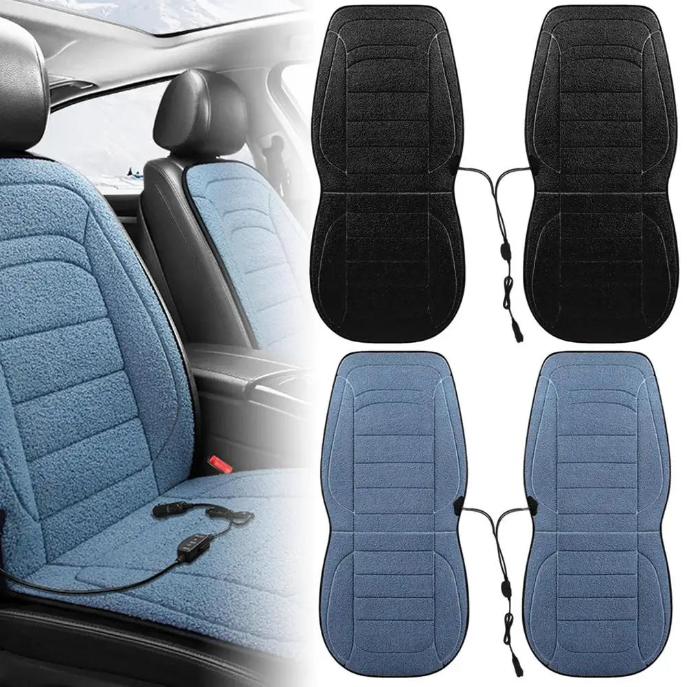 2pcs Car Driver Heated Seat Cushion Universal Auto Heated Seat Covers Seat Car Heater Cushion Fast Heating Cars Seat Heating Pad
