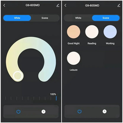 Emption!G9 LED Bulb Wifi Dimmable Smart Light 6W Halogen Light Voice Control Smart LED Bulbs 2700-6500K EU Plug