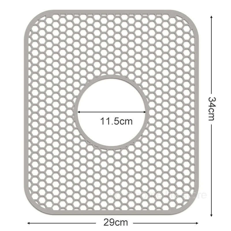 Sink Protectors for Kitchen Sink,Sink Mat,Grid Silicone Kitchen Sink Mat for Bottom of Stainless Steel Sink,Heat resistant mat