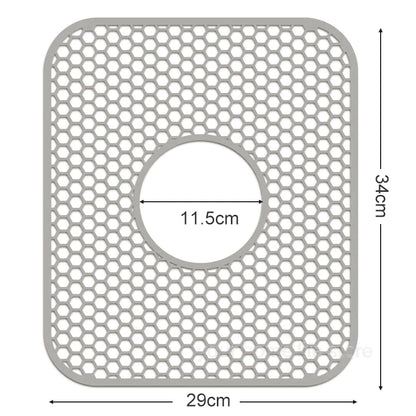 Sink Protectors for Kitchen Sink,Sink Mat,Grid Silicone Kitchen Sink Mat for Bottom of Stainless Steel Sink,Heat resistant mat