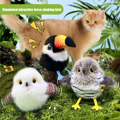 Interactive Flapping Cat Toys Rechargeable Motion Activated Automatic Cat Toys for Indoor Cats Enrichment Toy for Hunting And Ki