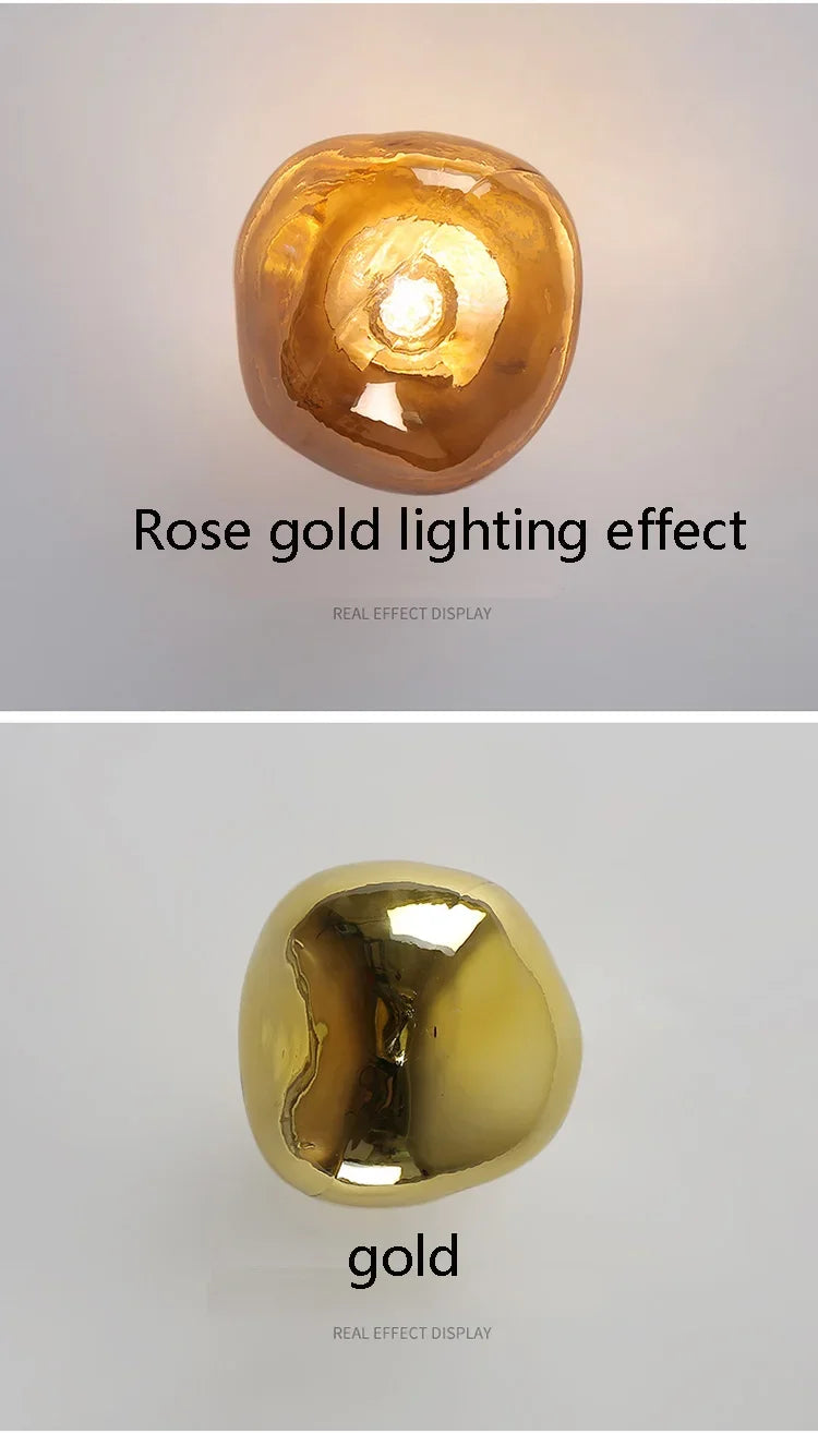 Lava Wall Lamp Glass Background Wall Decorative Nordic Living Room Lamp Bedroom Bedside Lamp Staircase Bar