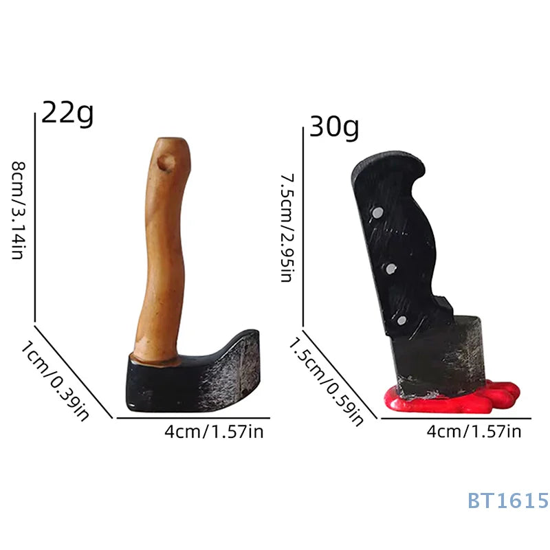 Funny Knife Magnetic Fridge Stickers, 3D Fun Axe Fridge Magnet, Novelty Home Decor Gifts, Eye-Catching Fridge For Iron Surface