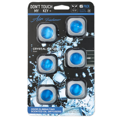 Fragrance Natural Essential Oil Fresh Scent Aromatherapy Car Air Freshener Diffuser Vent Clip Odor Eliminator 0.81oz 24ml 6 Pack