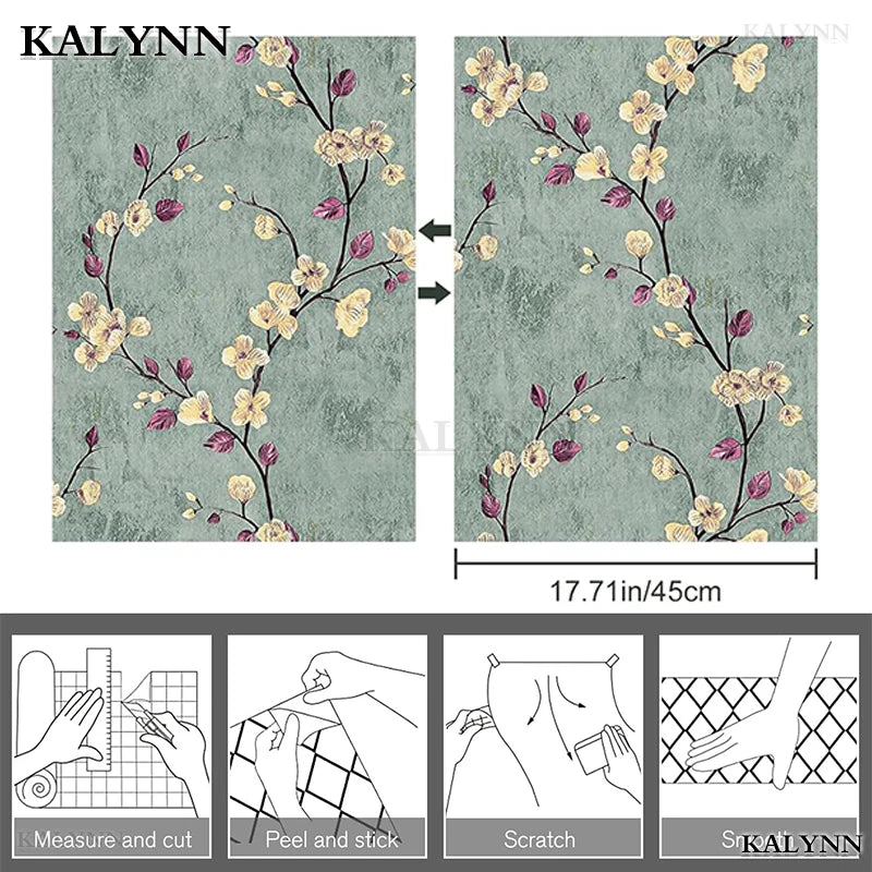 Pack Shelf Liners Self-Adhesive Drawer Papers Protect Furniture Wall Surface Decor Webcast Background Self adhesive wallpaper