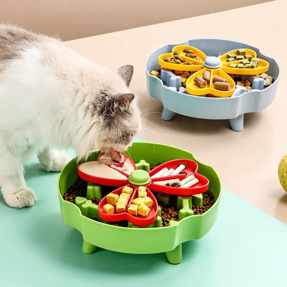 Funny Anti Choking Dog Slow Food Bowl Rotating Interactive Pet Feeding Toy Durable Anti Slip Puppy Training Toy Gift