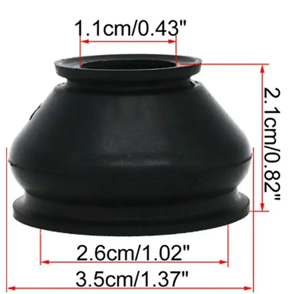 6pcs Ball Joint Boot Suspension Steering Dust Cover Track Tie Linkage Rubber Dust Boot Covers Track Rod End Replacement Kit