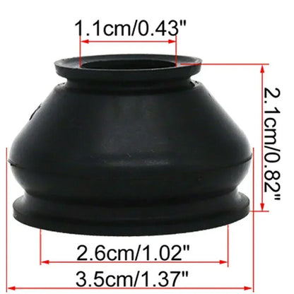 6pcs Ball Joint Boot Suspension Steering Dust Cover Track Tie Linkage Rubber Dust Boot Covers Track Rod End Replacement Kit