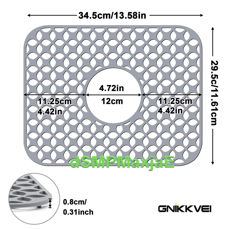 Silicone Sink Mat,Kitchen Sink Mats Grid Accessory,Non-slip Sink Protector for Kitchen Bottom of Farmhouse Porcelain Sink