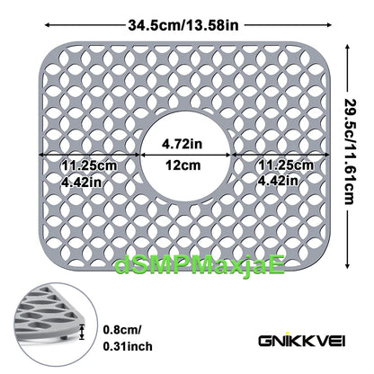 Silicone Sink Mat,Kitchen Sink Mats Grid Accessory,Non-slip Sink Protector for Kitchen Bottom of Farmhouse Porcelain Sink