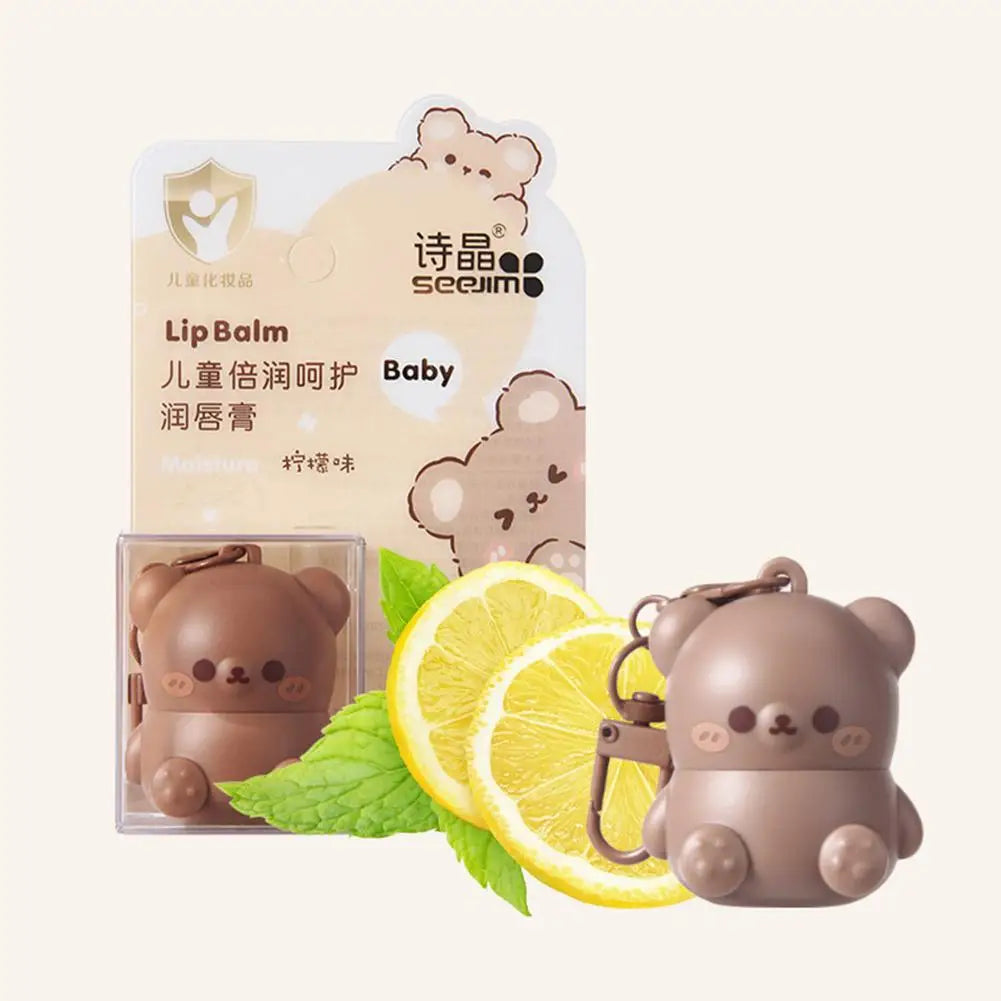 Children Fruity Lip Balm Cute Little Bear Lip Balm For Baby Moisturizing Anti-Dry Anti Crack Lipbalm Lip Care