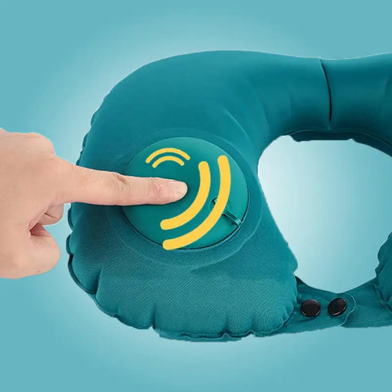 Inflatable Portable Neck Pillow U-shaped Pillow That Can Be Stored And Self Filled Suitable For Outdoor Travel Business Trips