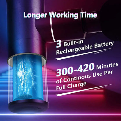 Portable Massage Gun Mini Pocket Massager Deep Muscle Vibration Relief Pain Relax Fitness Therapy for Body Massage Relaxation