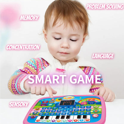 Kids’ Education Tablet Toy, Age 3+ Literacy Math Music Learning, Doubles as Electronic Keyboard, Birthday Christmas Gift