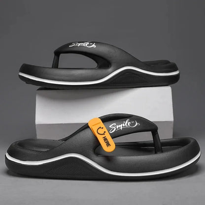 Flip Flops Mens Thong Sandals Summer 2024 New Men Shoes Thick Bottom EVA Non-slip Slide Slippers Outdoor Indoor Couples Shoes