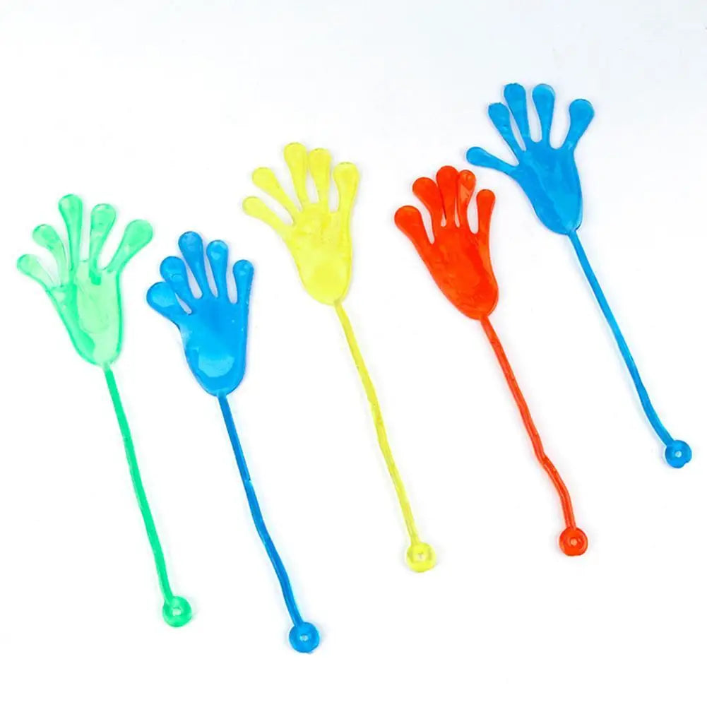 Novelty Kids Sticky Palm Toys Puzzle Climbing Wall Palm Decompression Sticky Hand Toys Elastically Stretchable Sticky Palm