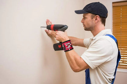 Magnetic Wristband Three Rows of Six Magnets for Holding Screws,Drilling Bits,Nails,Wrist Tool Holder Belts with Strong Magnets