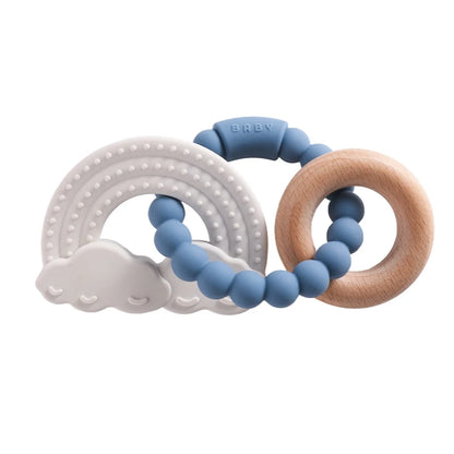 Silicone Teethers For Baby Thing Newborn Chews Food Grade Teethers Training Bed Toy Baby Cartoon Space Feeding Infant Rattle Toy