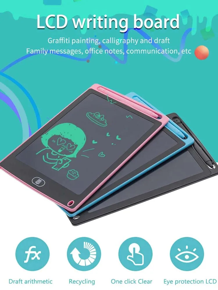 Writing Digital Graphic Drawing Tablets Electronic Handwriting Pad Toys for kids 8.5Inch Electronic Drawing Board LCD Screen