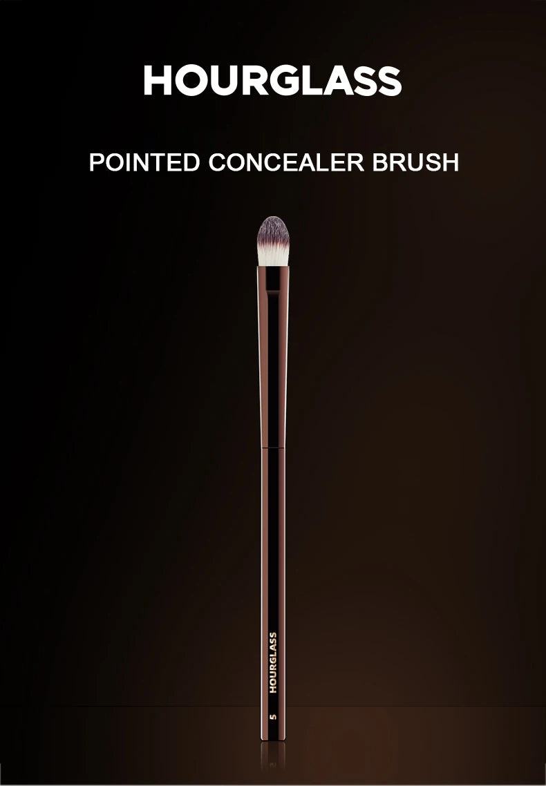 Hourglass Makeup Brush- No.5 Small Concealer Brush Soft and Skin-friendly Fiber Hair Cover up Flaws Fashion Design Face Brush