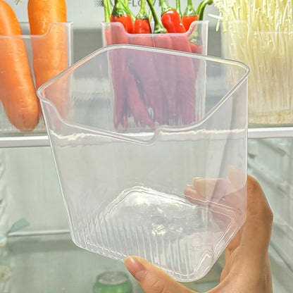 Fridge Side Door Storage Boxes Vegetables Fruits Food Preservation Box Space-Saving Refrigerator Organizers Kitchen Containers