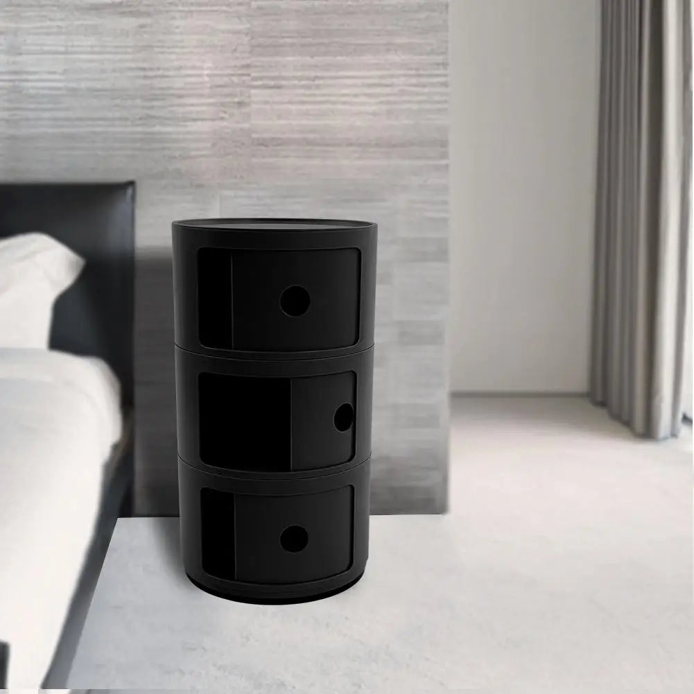 Furniture Cabinet Nightstand Bedside Cabinet Modern Furniture Bedside Cabinet Nightstand Multifunctional Circle Storage Table