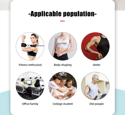 Resistance Elastic Bands Exercise Strength Training Fitness Bands with Door Anchor Handles Legs Ankle Straps for Home Workouts