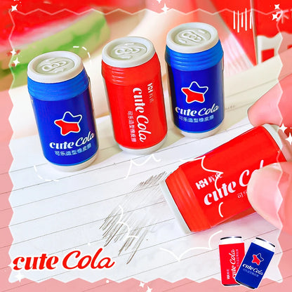 school teacher gift back to school supplies Aesthetic cute stationery Kawaii object funny erasers Drinks rubber cute things byUm