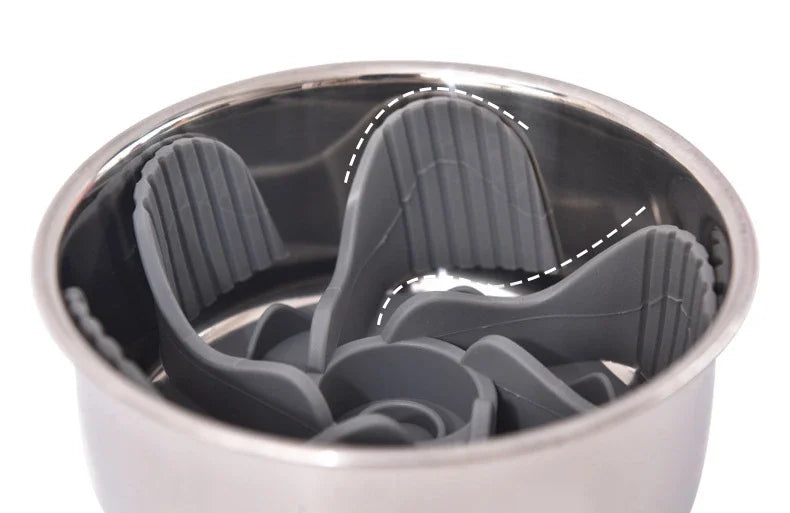 Slow Feeder Dog Bowls Insert Dog Bowl Slow Feeder Silicone Strong Suction Cup Feeder Insert Safe Soft Firm Slow Feeder Bowl New