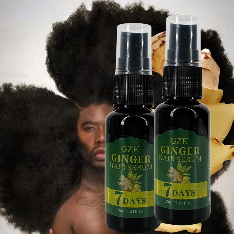 2 Pack GZE Ginger Hair Serum 7 Days Moisturizing Strong Hair