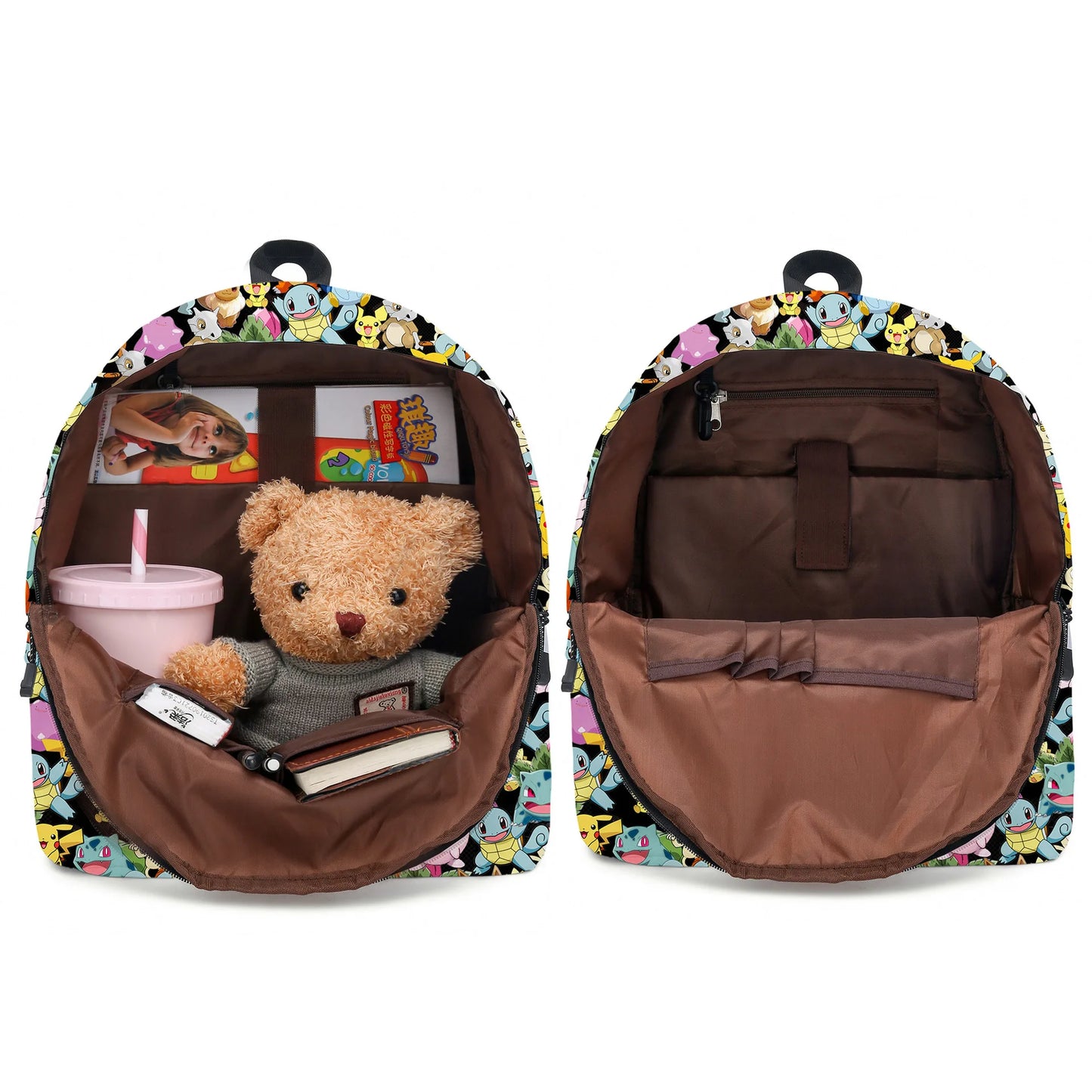 Pokemon Pikachu School Bags Backpacks Anime Kids Bags Kawaii Big Capacity Travel Bag Teenagers Schoolbag Girls Boys Rucksacks