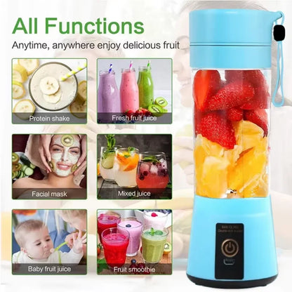 NEW Portable Blender for Shakes and Smoothies Rechargeable USB 380ML Traveling Fruit Juicer Cup Hand Fruit Blender Juicing Cup