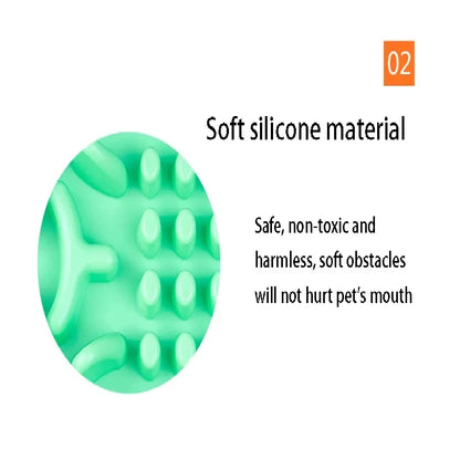 Pet Dog Bowl Healthy Soft rubber Slow Food Feeder Anti-Slip Anti-Gulping Choke travel bowl for Cat dog Food feeding slow feeder